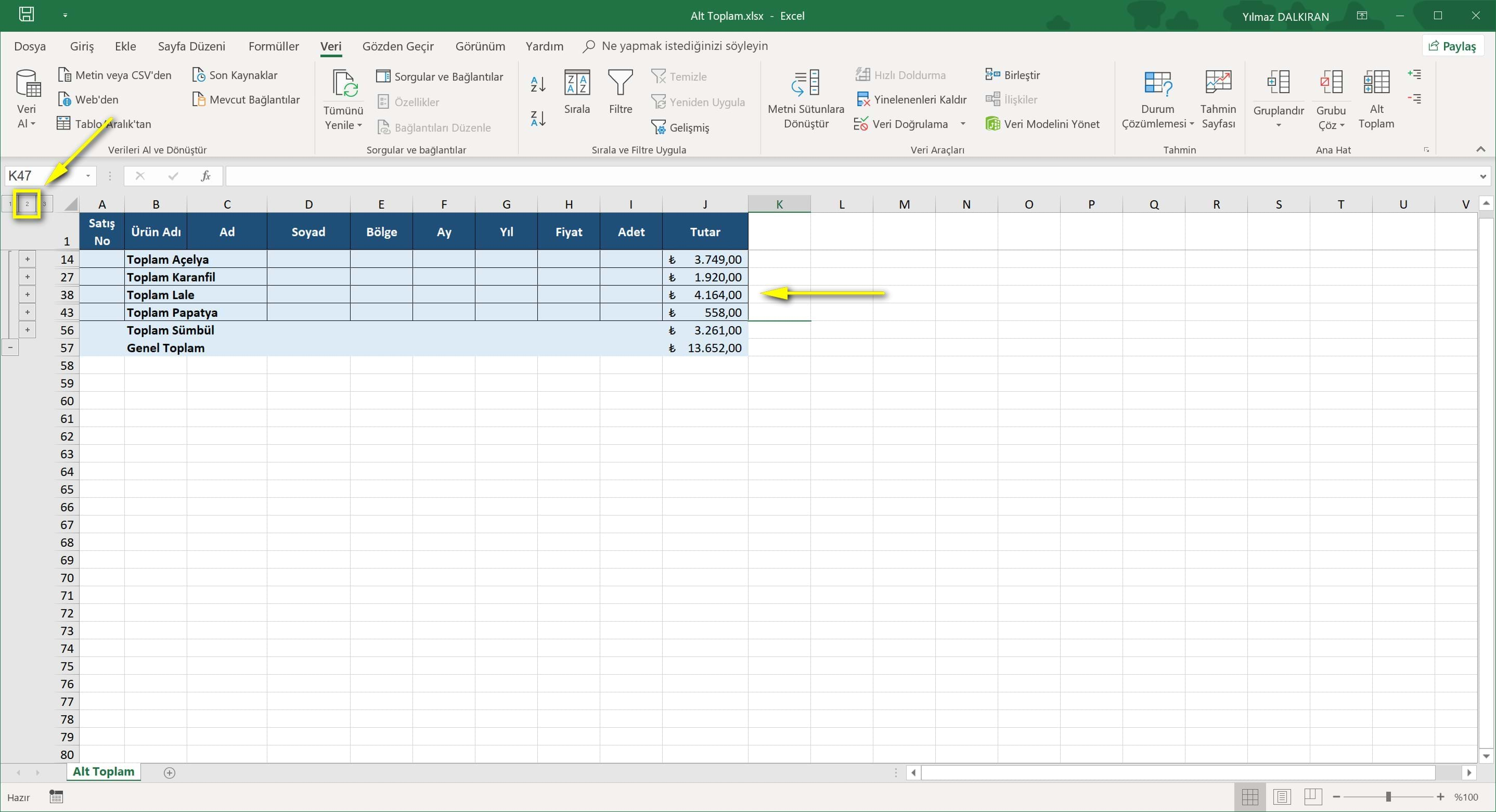 Alt excel