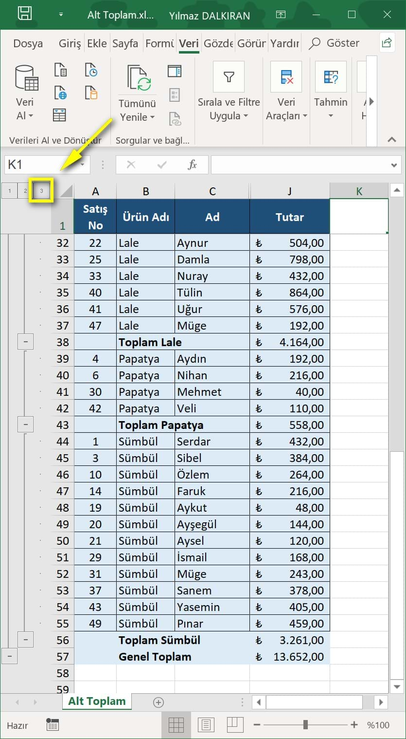 Alt excel