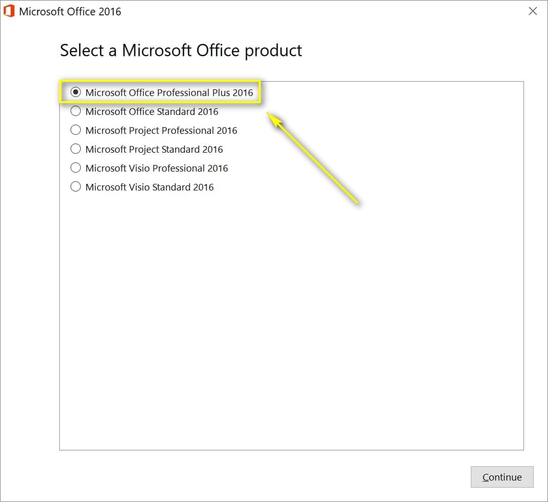 Windows için Microsoft Excel 2016 kurulumu
