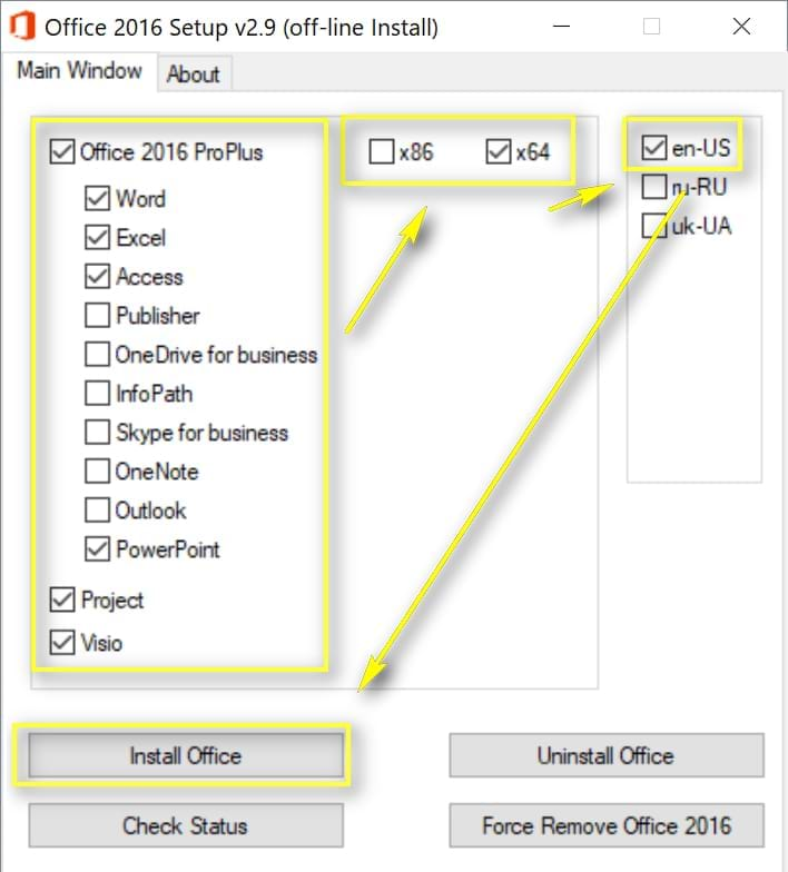 Windows için Microsoft Excel 2016 kurulumu