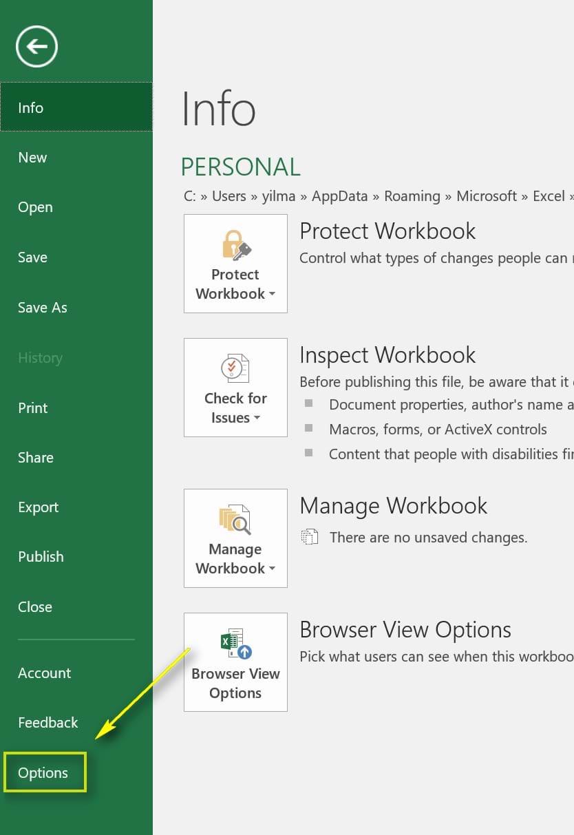 Microsoft Excel 2016 dil ayarları