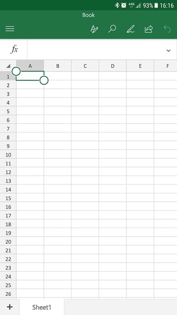 Microsoft Excel 2016 mobil kurulum