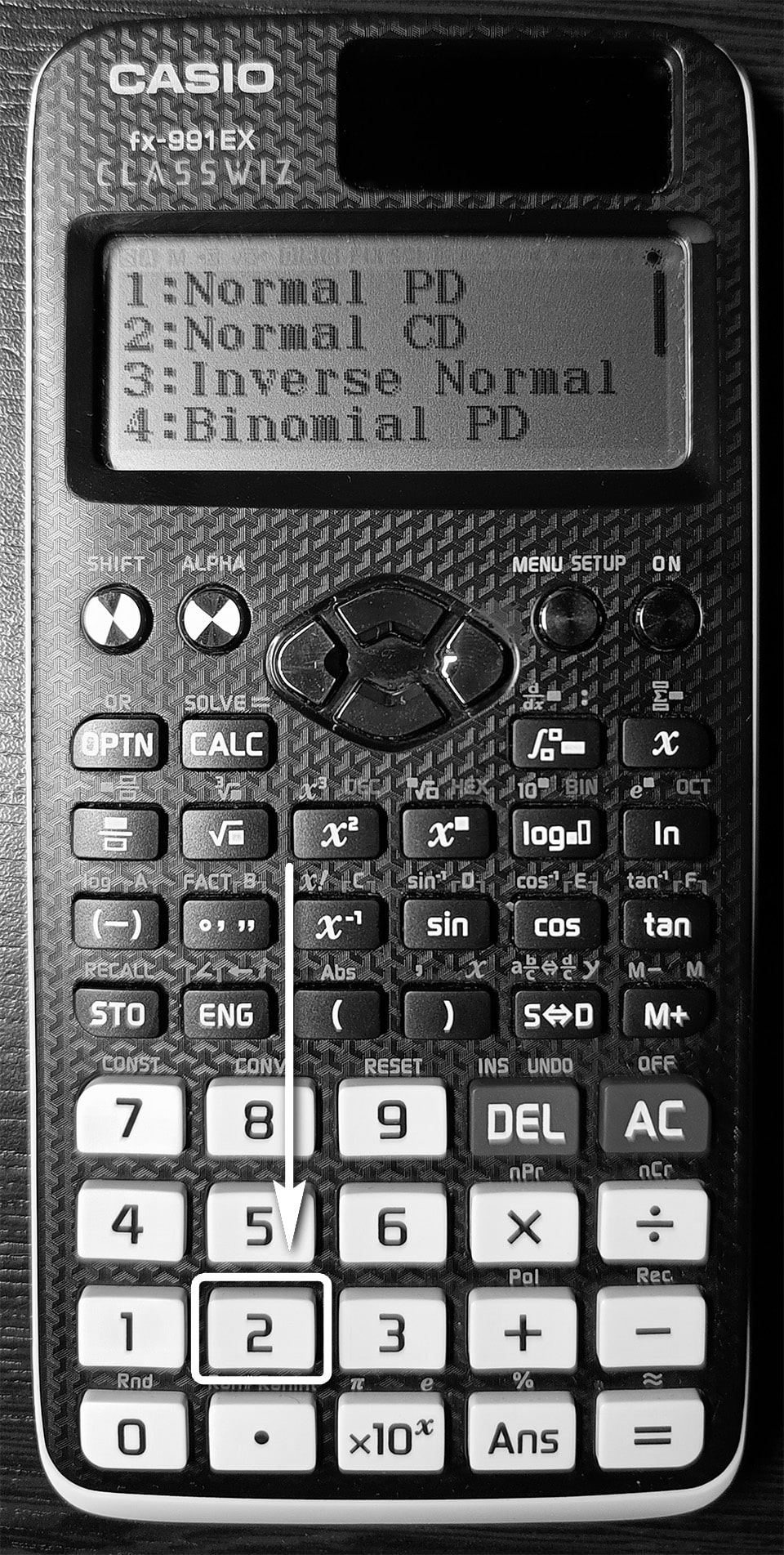 casio fx-991ex ile normal dağılım