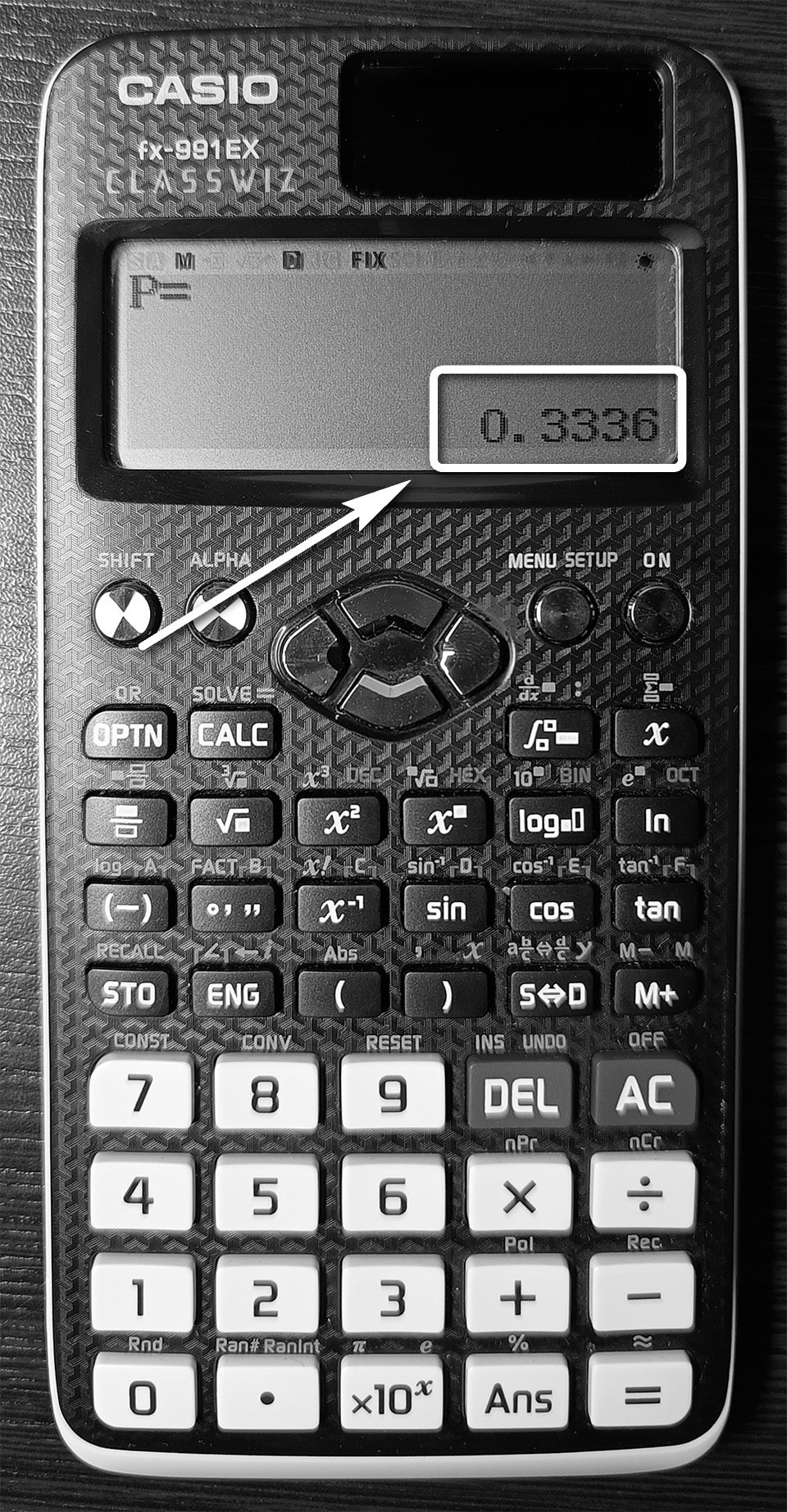 casio fx-991ex ile normal dağılım