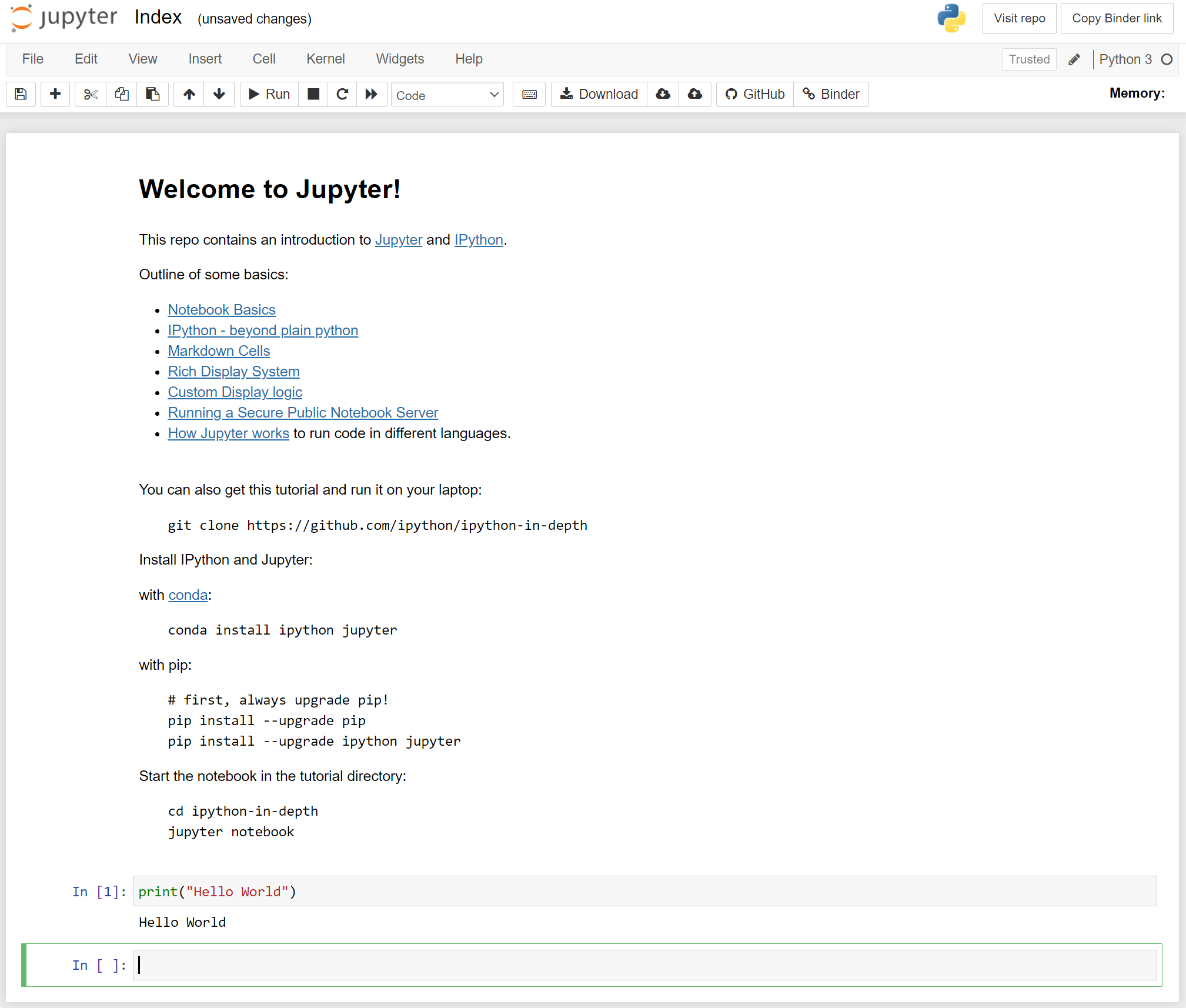 jupyter notebook gui