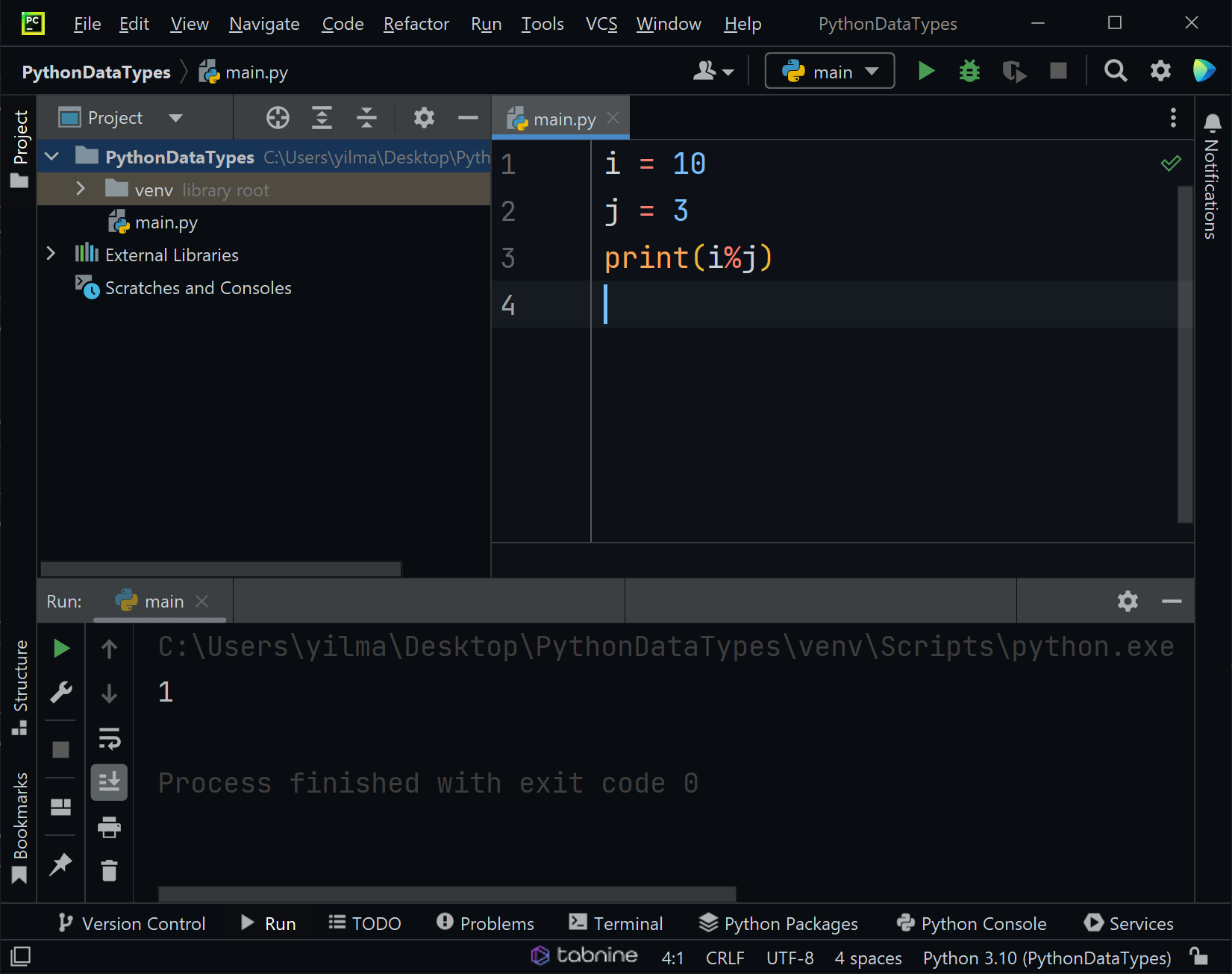 numeric data types