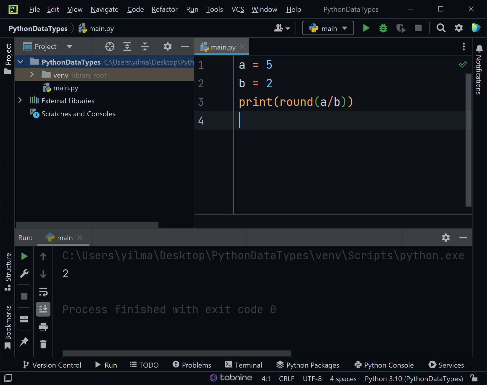 numeric data types