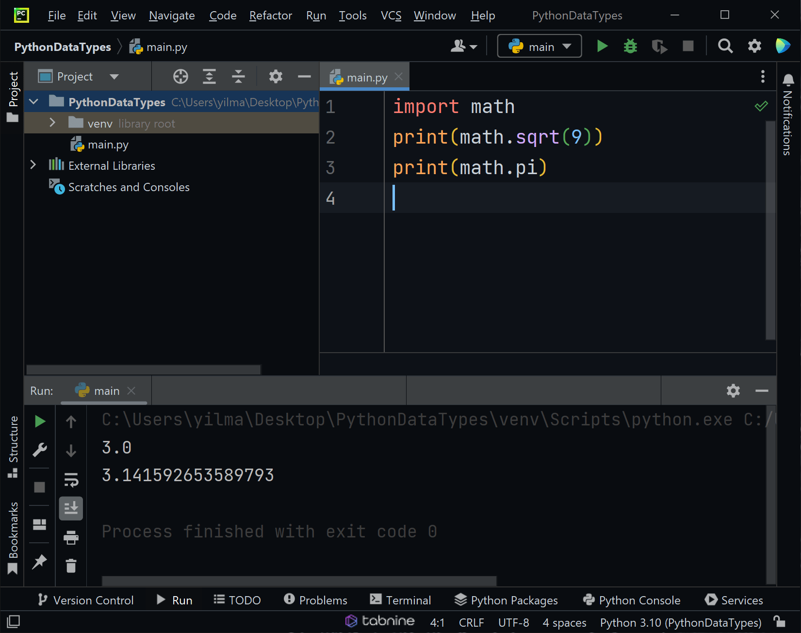 numeric data types