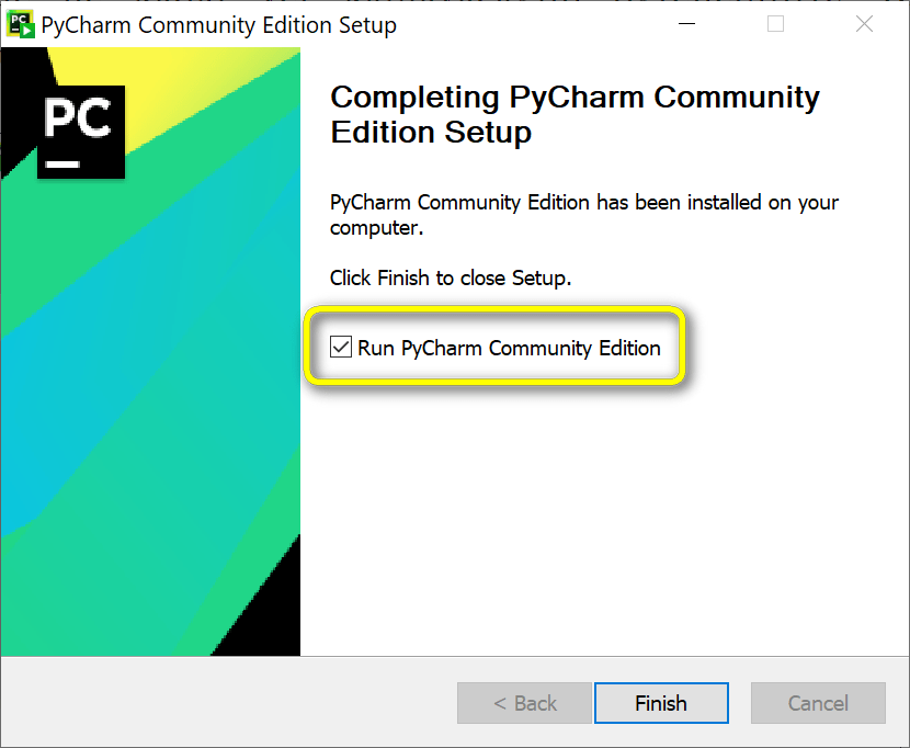 pycharm kurulumu