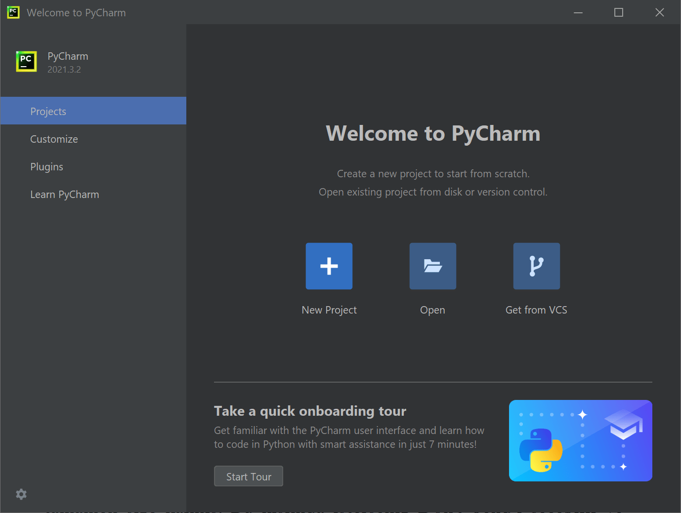 pycharm kurulumu