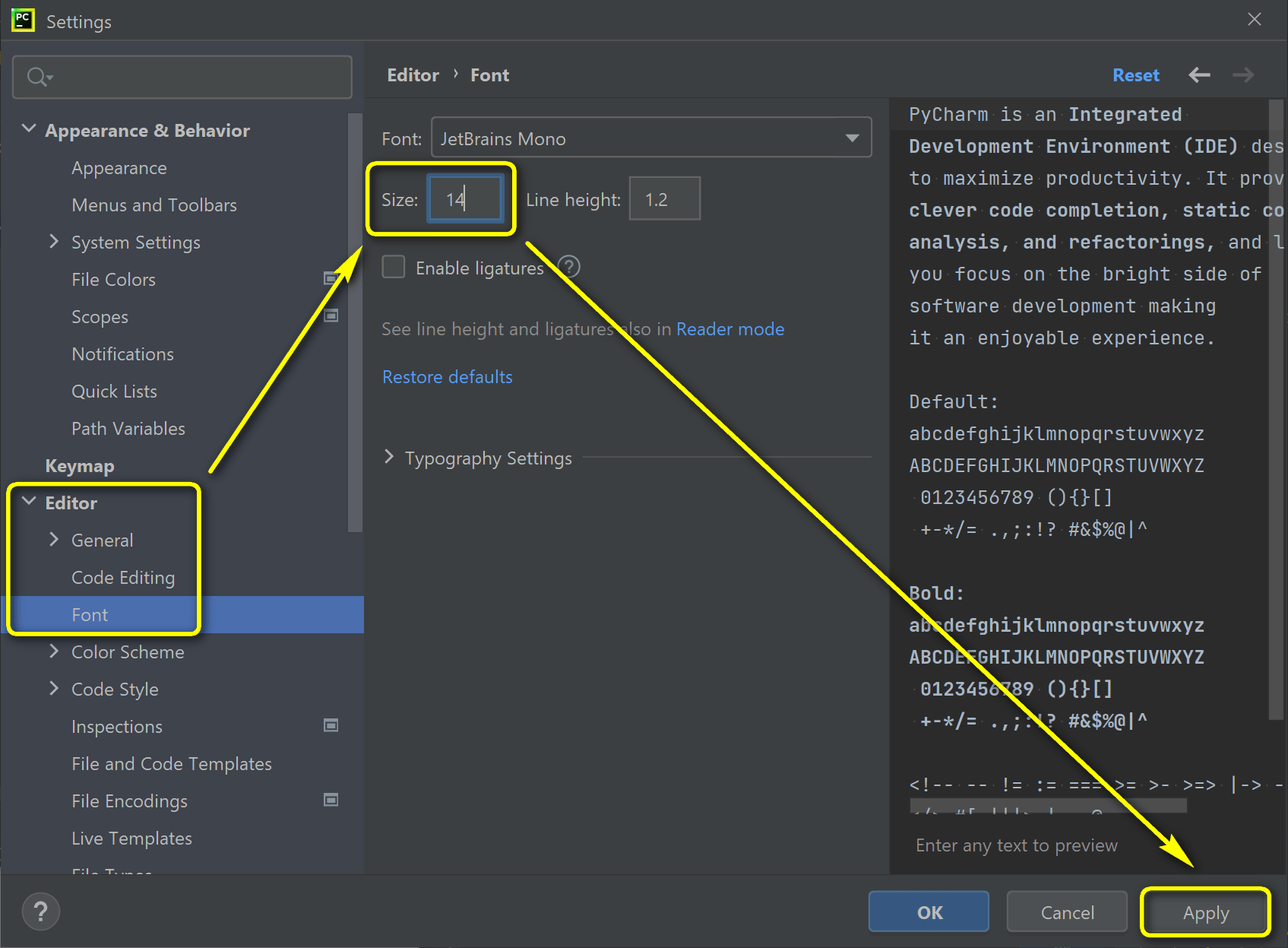 pycharm kurulumu