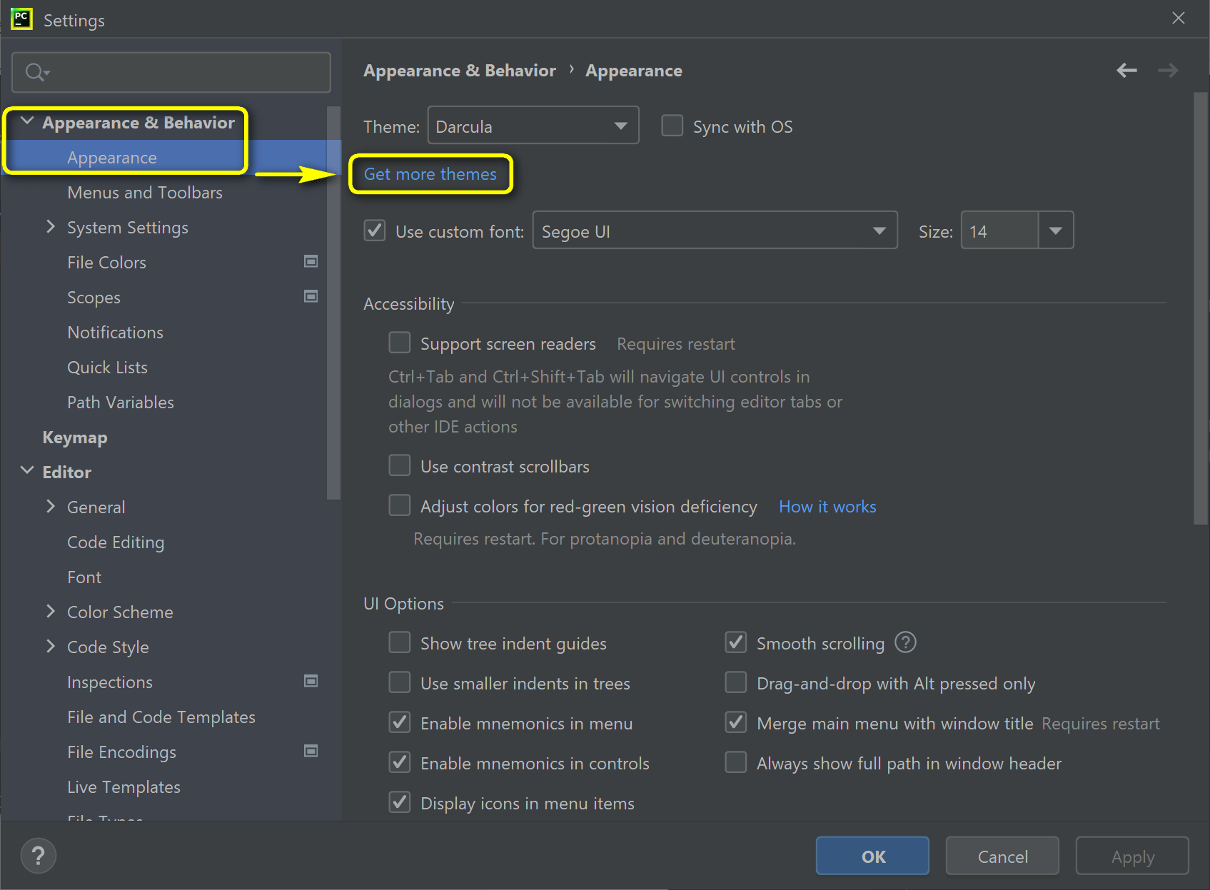 pycharm kurulumu