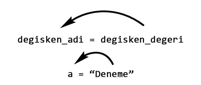 python değişkenler