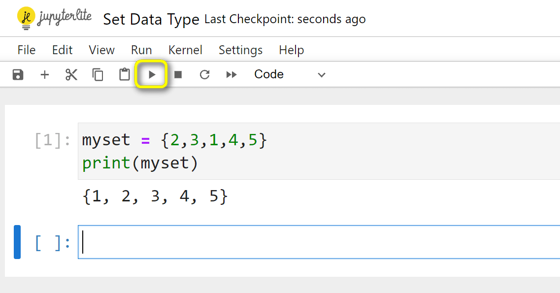 set data type