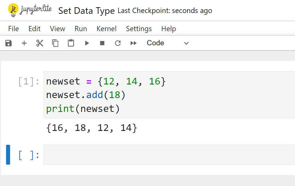 set data type