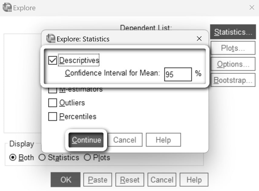 spss'te güven aralığı