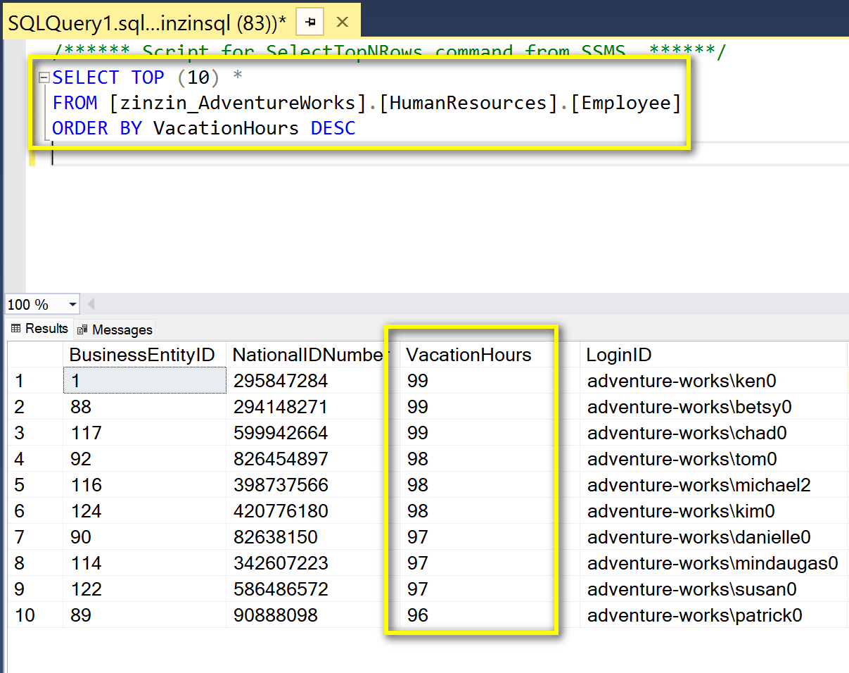 sql ara tekrar