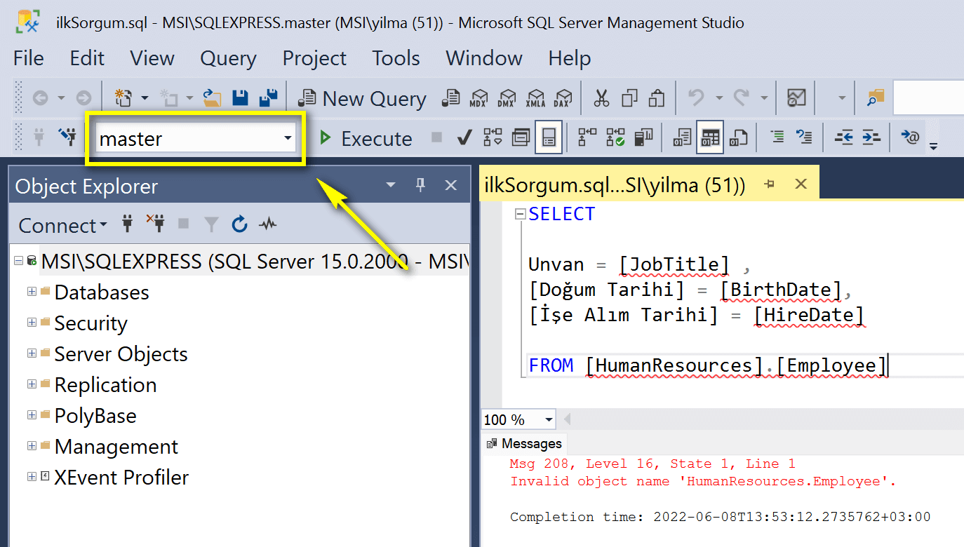 SQL sorgu ipuçları