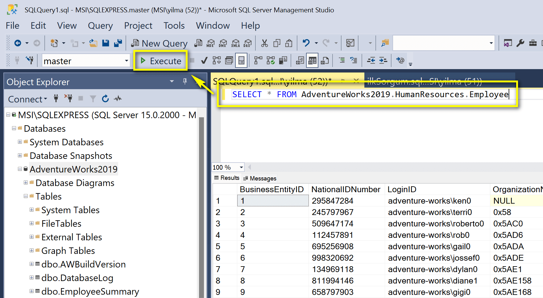 SQL sorgu ipuçları