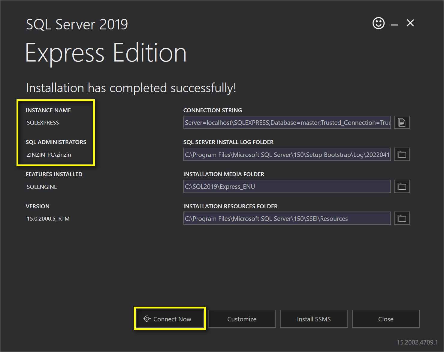 sql server 2019 express kurulumu