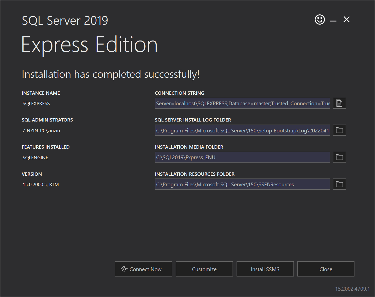 sql server 2019 express kurulumu