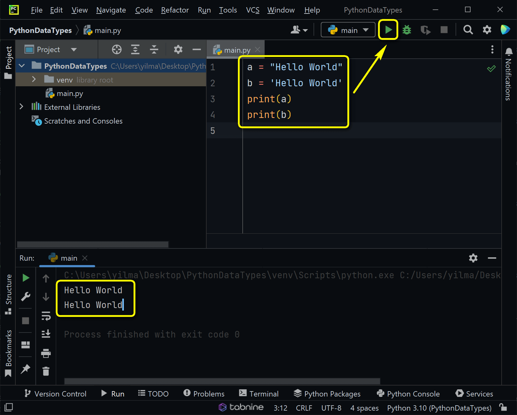 string data types