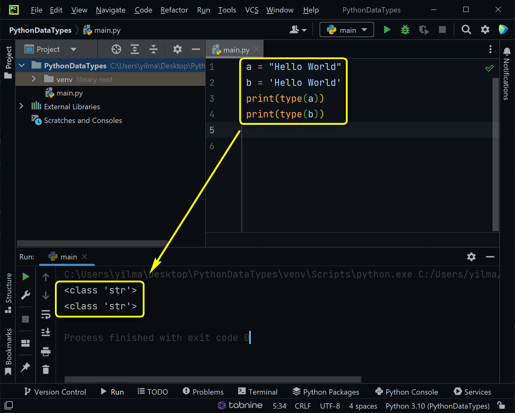 string data types