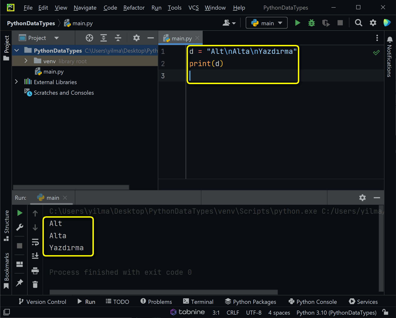 string data types