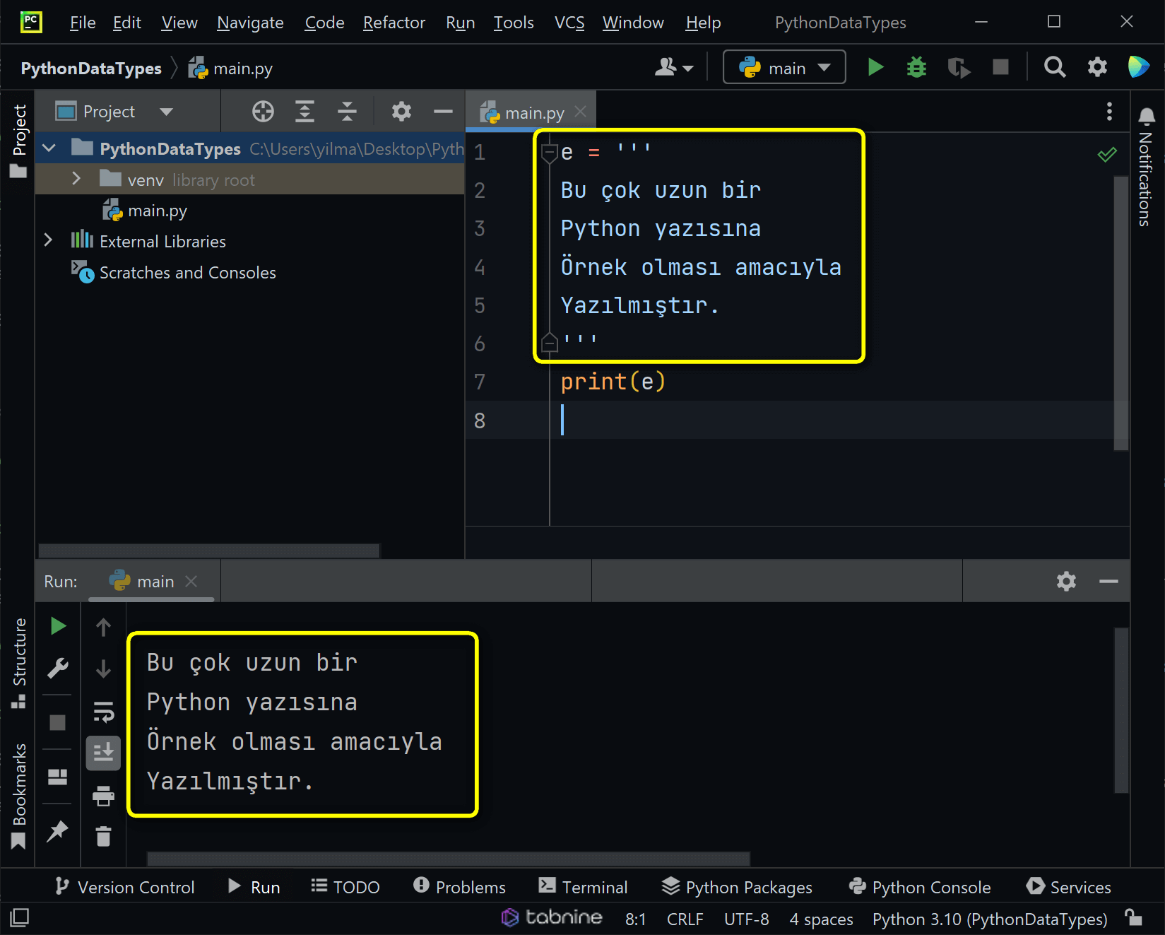 string data types