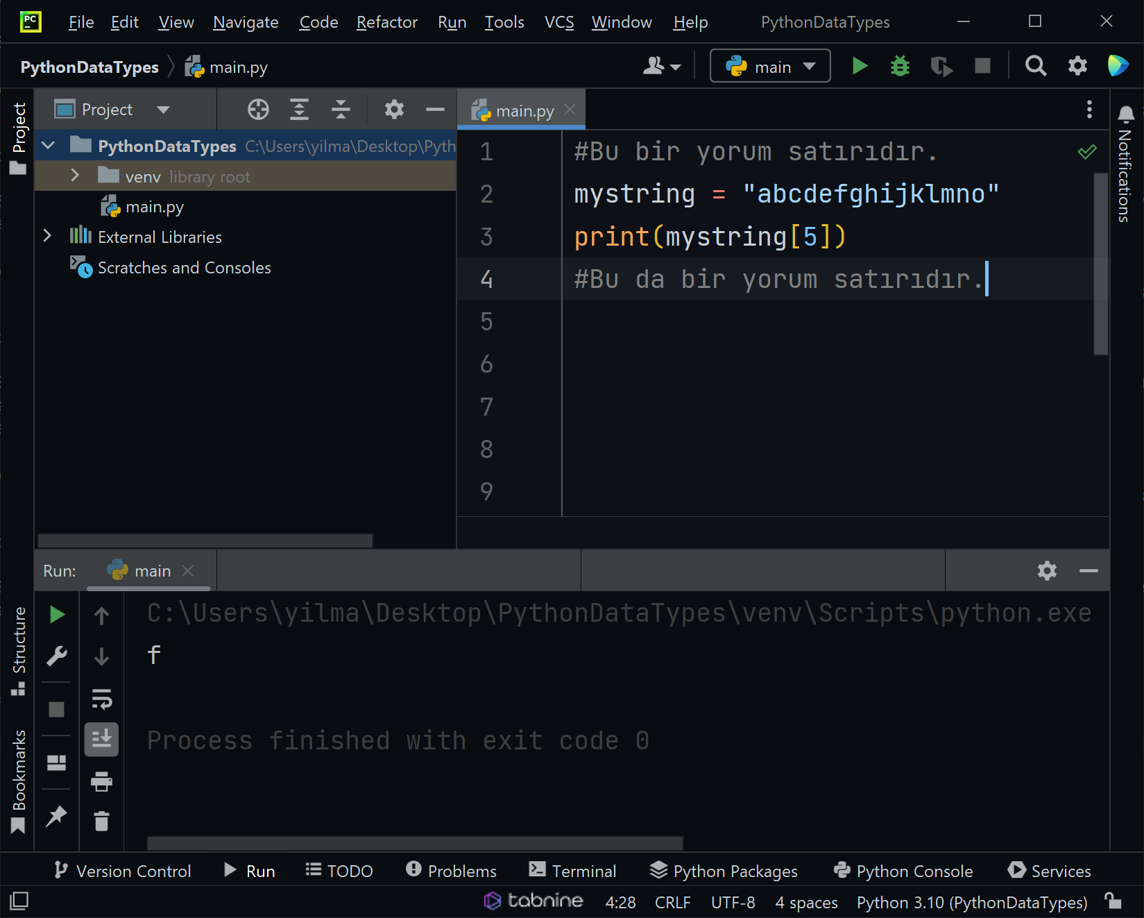 string data types