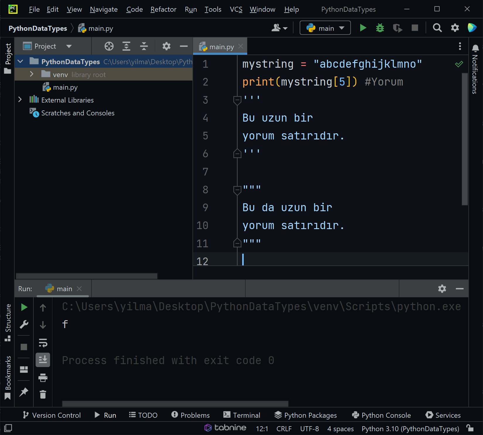 string data types