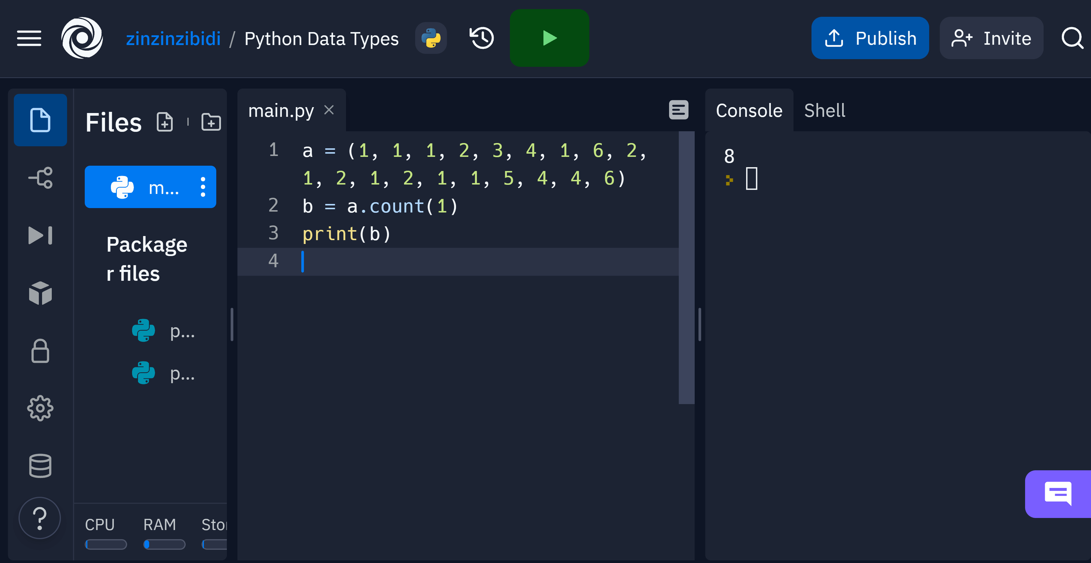 tuple data type