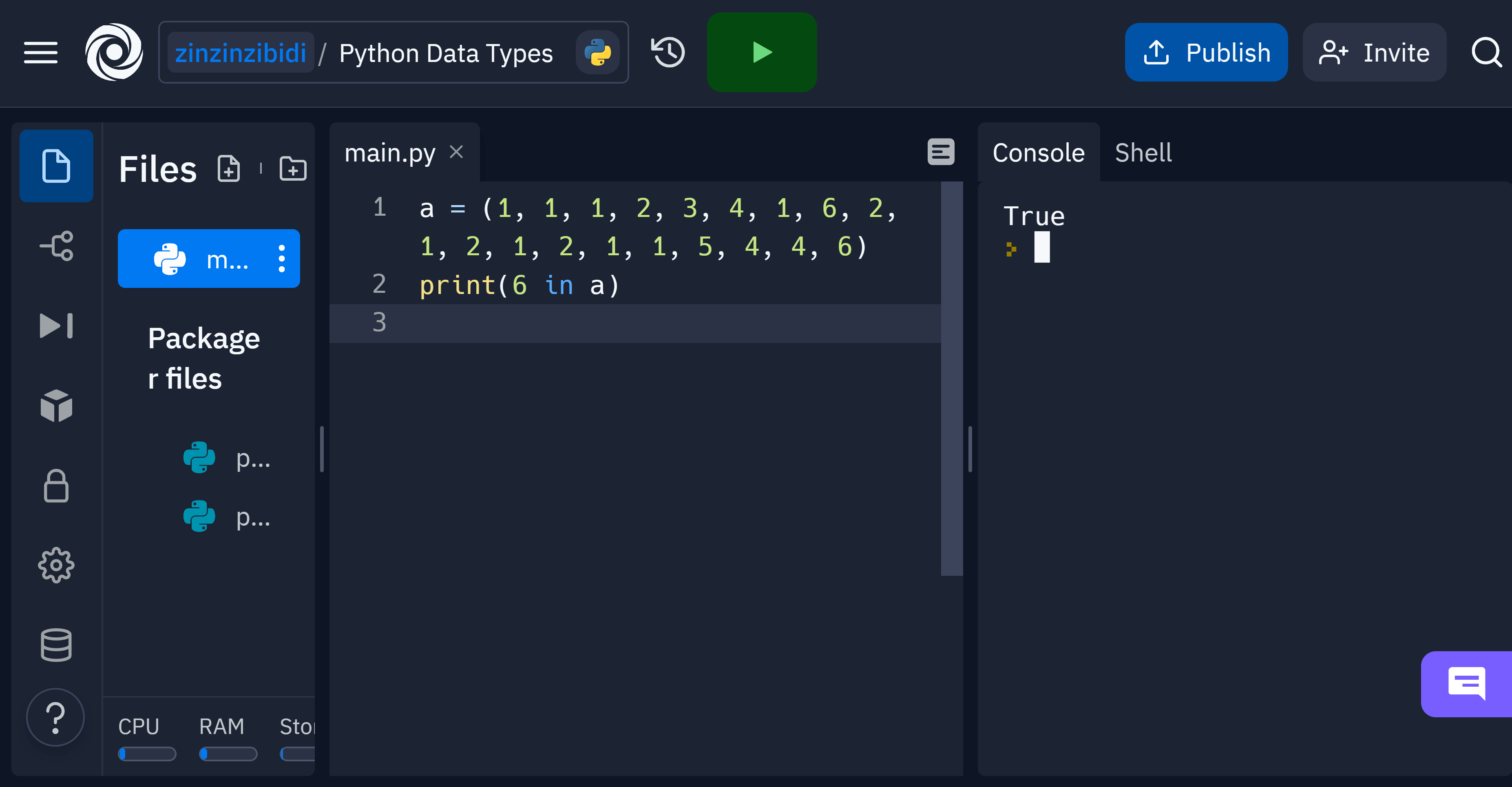 tuple data type