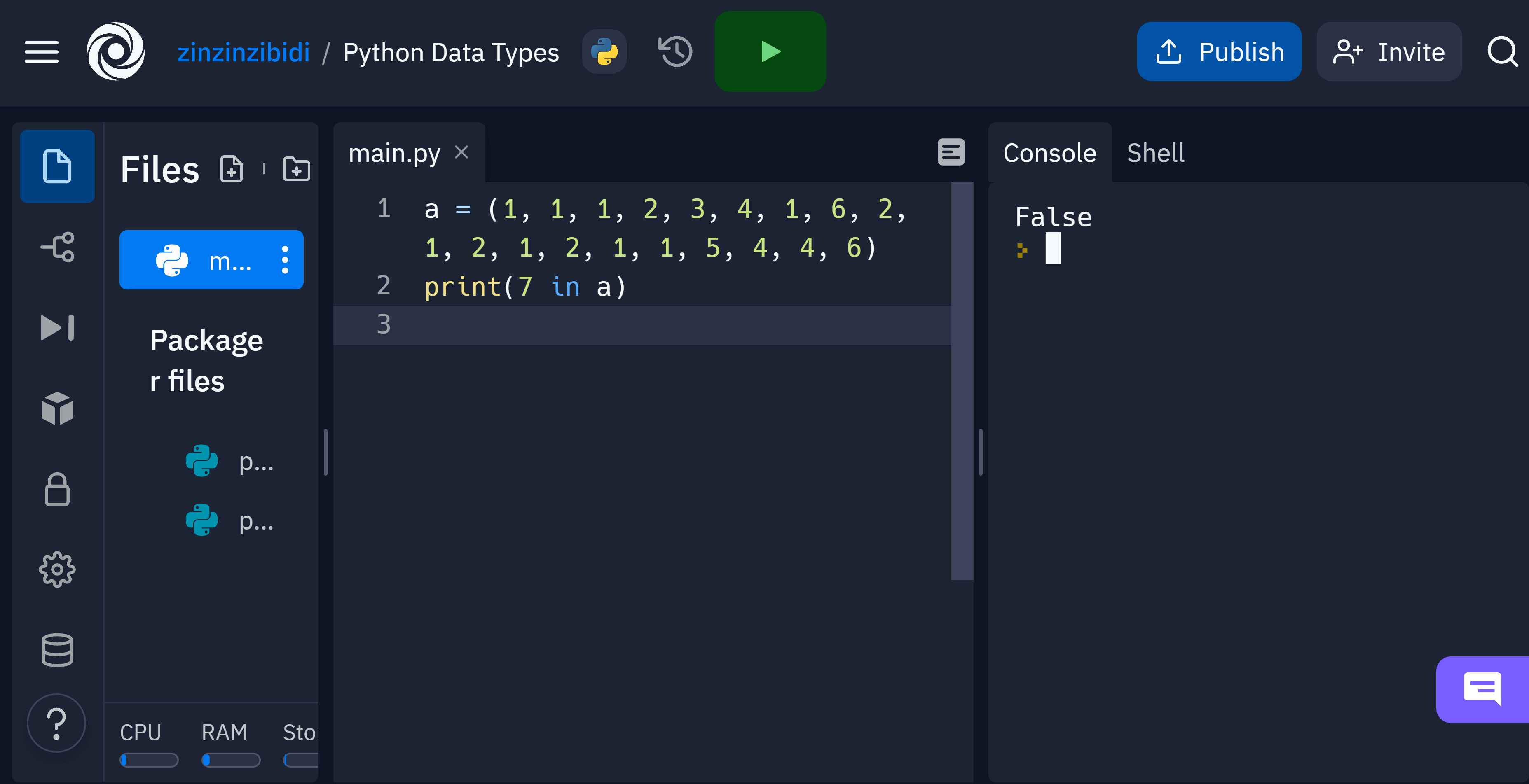 tuple data type