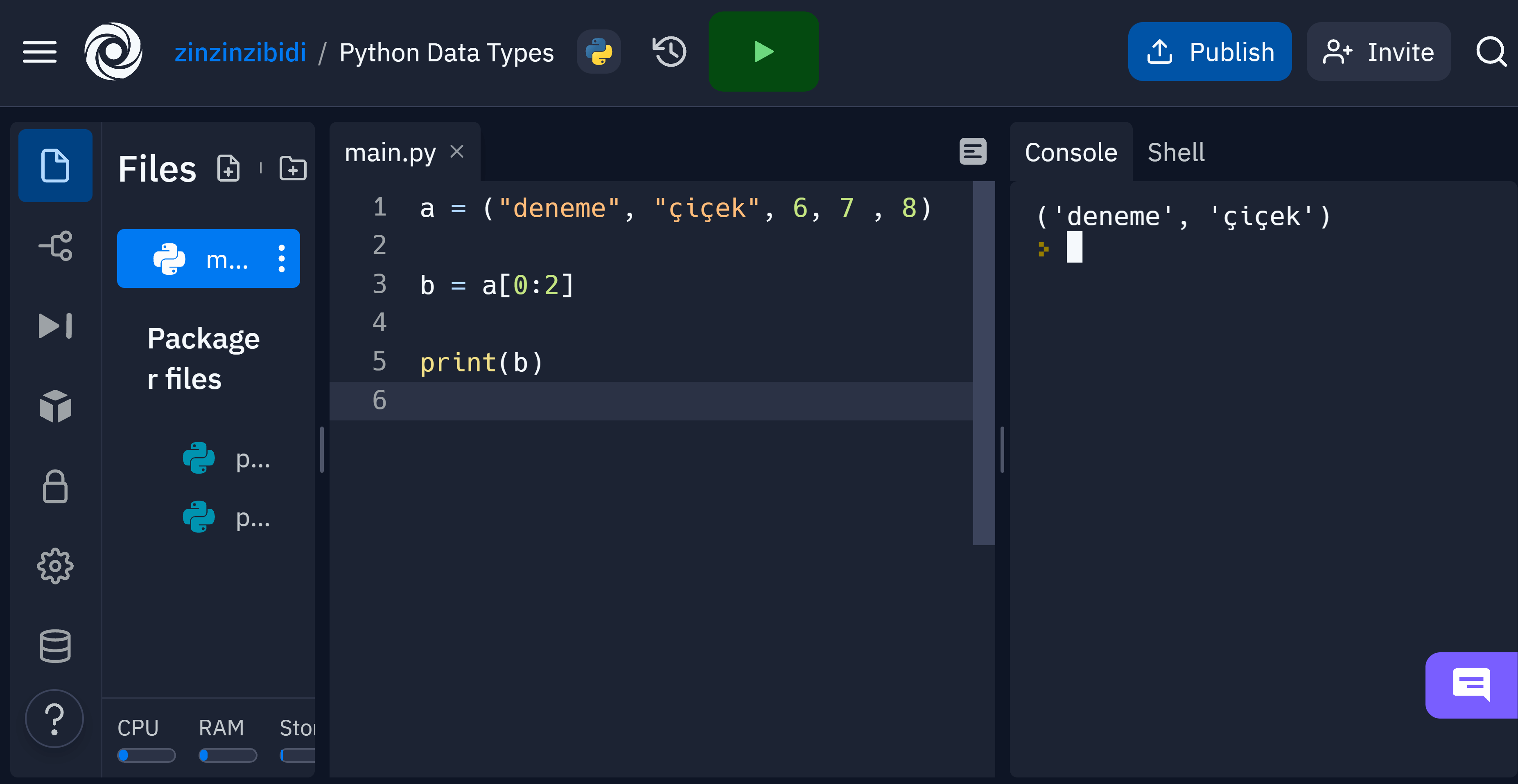 tuple data type