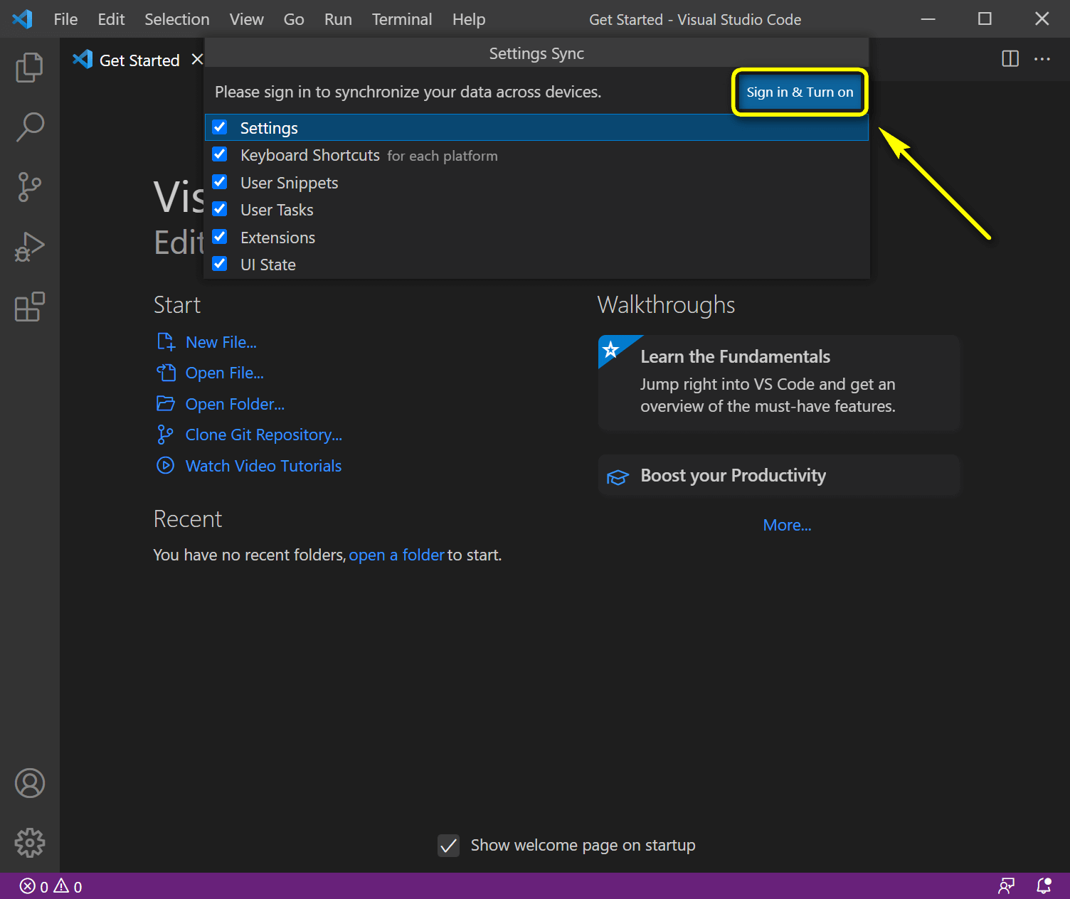 visual studio code kurulumu