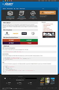 jQuery.com screenshot