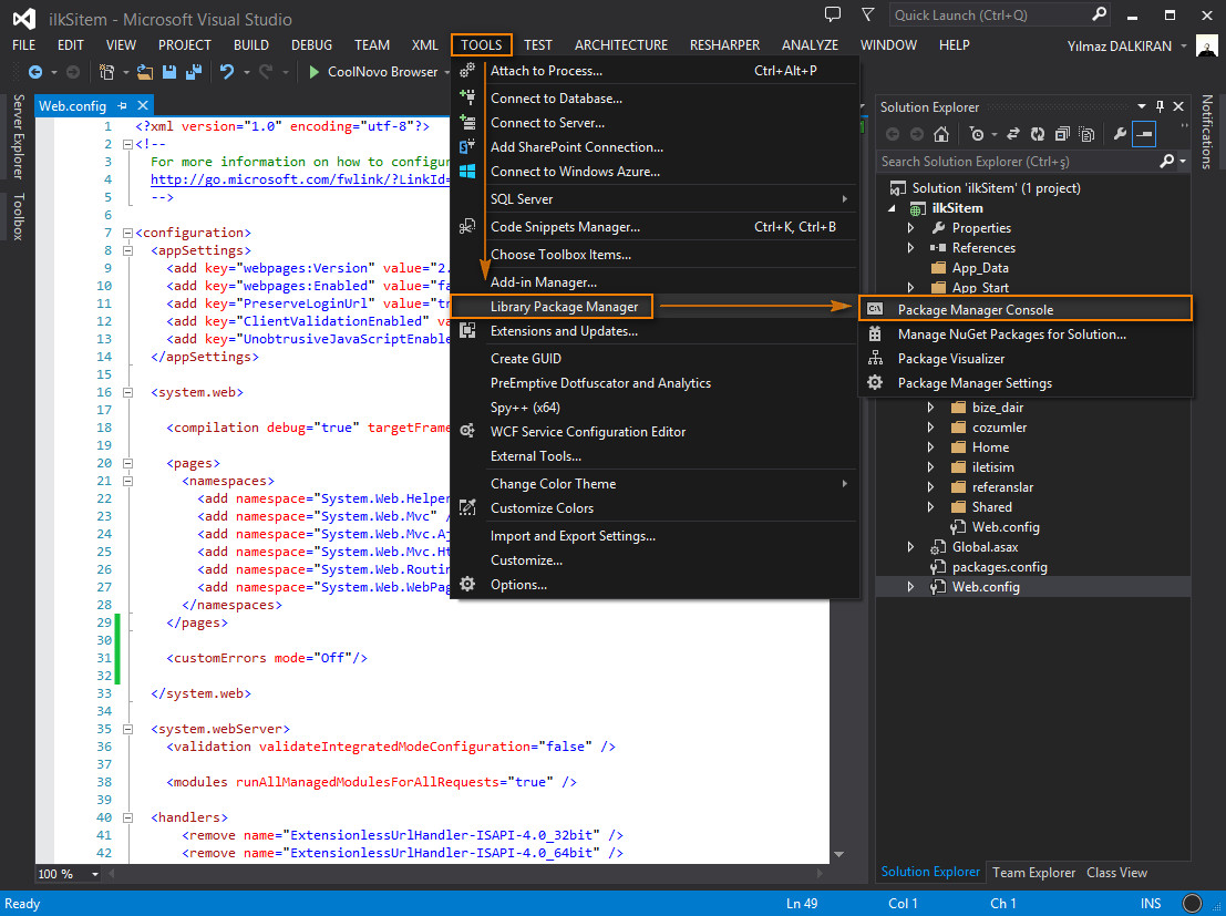 Debug true. Package Manager Console Visual Studio. How to change encoding in Visual Studio. Package Manager Console Visual Studio 2022. How can Box-Shadow in Visual Studio.