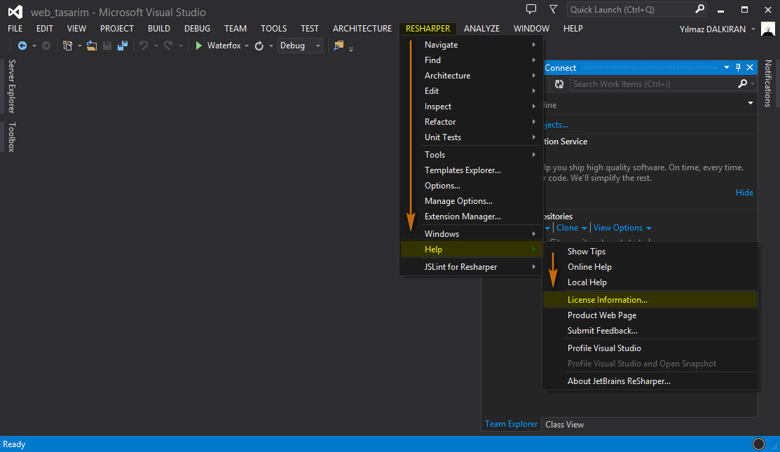 visual studio 2013 kurulumu