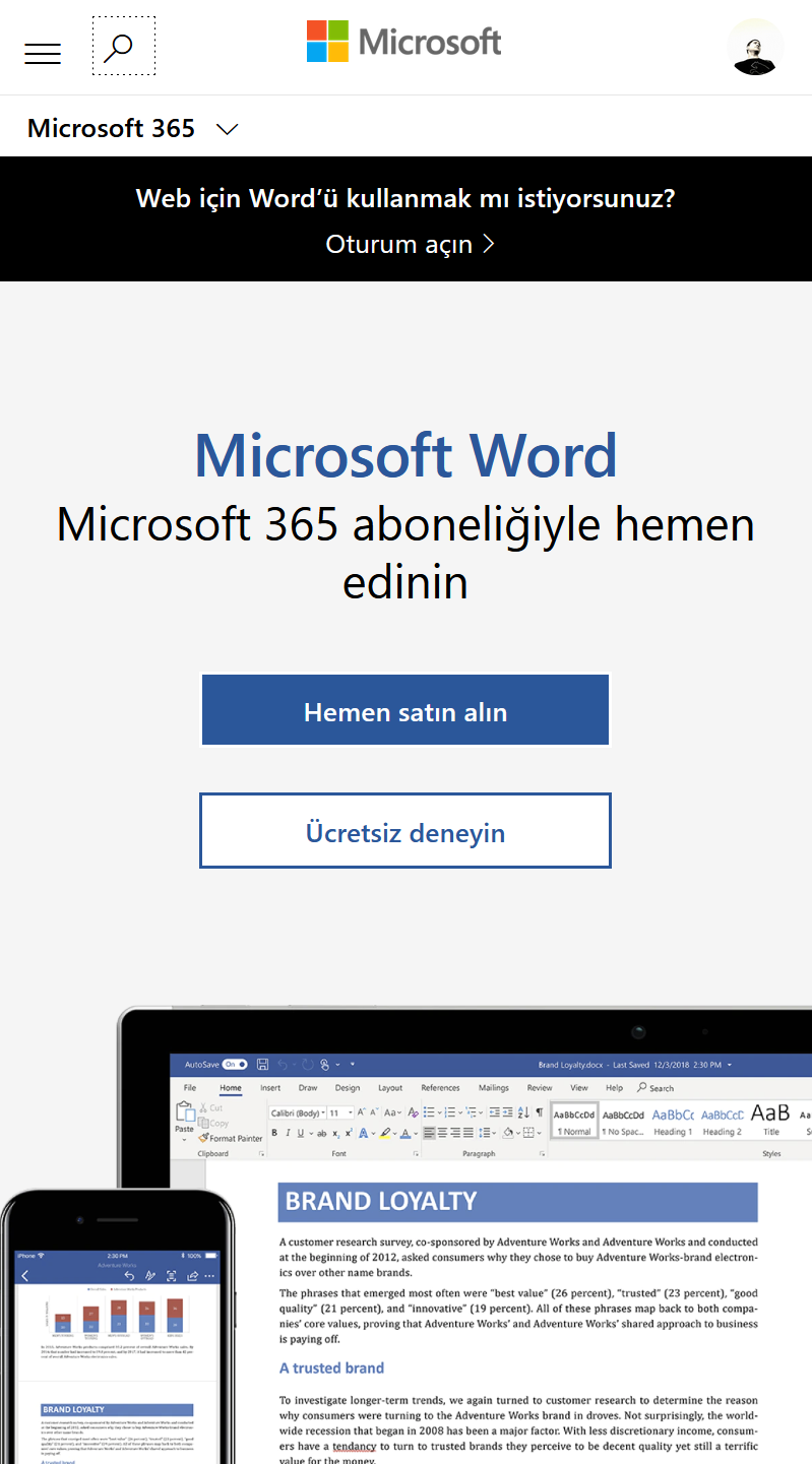 Windows için Microsoft Word Kurulumu